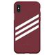 Original Case IPHONE X / XS Adidas OR Booklet Case Suede (33282) burgundy 8718846064842