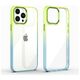 Case IPHONE 12 / 12 PRO MX Rainbow green-blue 5901313078869