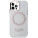 Original Case IPHONE 12 / 12 PRO Guess Hard Case Metal Outline Magsafe (GUHMP12MHTRMP) pink 3666339169961