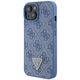 Guess case for iPhone 15 6.1&quot; GUHCP15SP4TDSCPB blue hardcase Crossbody 4G Metal Logo 3666339147082