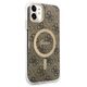 Guess set case + charger for iPhone 11 6,1&quot; GUBPN61H4EACSW brown hard case 4G Print MagSafe 3666339103385