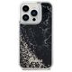 Guess case for iPhone 14 Pro 6,1&quot; GUHCP14LLCSGSGK black hard case Liquid Glitter Marble 3666339127299