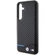BMW case for Samsung Galaxy S24+ black Leather Carbon 3666339242664