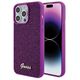 Guess case for iPhone 15 Pro Max 6,7&quot; GUHCP15XPMSDGSF fuschia HC PU Disco Script Metal 3666339173746