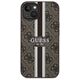 Guess case for  iPhone 15 6,1&quot; GUHMP15SP4RPSW HC MAGSAFE 4G PRINTED STRIPES BROWN 3666339203443