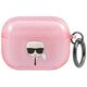 Karl Lagerfeld case for AirPods Pro KLAPUKHGP pink Glitter Karl`s Head 3666339030322