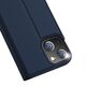 Case IPHONE 13 MINI with a flip Dux Ducis Skin Leather navy blue 6934913048900