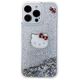 Original Case APPLE IPHONE 15 PRO MAX Hello Kitty Hardcase Liquid Glitter Charms Kitty Head (HKHCP15XLIKHET) silver 3666339186234