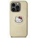 Original Case IPHONE 13 PRO Hello Kitty Hardcase Leather Kitty Head MagSafe (HKHMP13LPGHCKD) gold 3666339189006