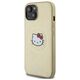 Original Case IPHONE 13 / 14 / 15 Hello Kitty Hardcase Leather Kitty Head MagSafe (HKHMP14SPGHCKD) gold 3666339189020