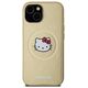 Original Case IPHONE 13 / 14 / 15 Hello Kitty Hardcase Leather Kitty Head MagSafe (HKHMP14SPGHCKD) gold 3666339189020