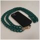 Phone chain long matte dark green 5907457744554