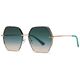 Techsuit Ochelari Supradimensionati Femei - Techsuit Non-Polarized (8561) - Rose Gold / Green 5949419148642 έως 12 άτοκες Δόσεις