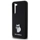 Original Case SAMSUNG GALAXY S24+ Karl Lagerfeld Silicone Choupette Metal Pin (KLHCS24MSMHCNPK) black 3666339259181