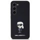 Original Case SAMSUNG GALAXY S24+ Karl Lagerfeld Silicone Ikonik Metal Pin (KLHCS24MSMHKNPK) black 3666339259242