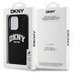 Original Case APPLE IPHONE 15 PRO DKNY Hardcase Liquid Silicone White Printed Logo MagSafe (DKHMP15LSNYACH) black 3666339266714