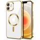 Techsuit Husa pentru iPhone 12 - Techsuit Luxury Crystal MagSafe - Gold 5949419137547 έως 12 άτοκες Δόσεις