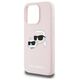 Karl Lagerfeld case for iPhone 15 Pro 6,1&quot; KLHMP15LSKCHPPLP pink HC Magsafe silicone sil double heads print 3666339256869