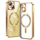 Techsuit Case for iPhone 15 - Techsuit Luxury Glitter MagSafe - Gold 5949419132955 έως 12 άτοκες Δόσεις