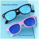 Techsuit Kids Sunglasses with UV Protection - Techsuit (D802) - Blue / Pink 5949419153080 έως 12 άτοκες Δόσεις