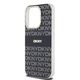 DKNY case for iPhone 15 Pro Max 6,7&quot; DKHMP15XHRHSEK black HC Magsafe pc tpu repeat texture pattern w stripe 3666339268121