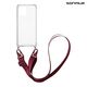 Θήκη Σιλικόνης με Strap Sonique Armor Clear Xiaomi Redmi 12 4G / Redmi 12 5G Μπορντώ - Sonique - Μπορντώ - Redmi 12 4G, Redmi 12 5G