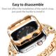 Θήκη Προστασία Luxury Diamond PC Sonique για Apple Watch Apple Watch 4/5/6/SE/SE 22 40mm Ροζ Χρυσό - Sonique - Ροζ Χρυσό - Apple Watch 4/5/6/SE/SE 22 40mm - Watch Glass