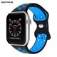 Λουράκι Σιλικόνης Sonique Sport για Apple Watch (38/40/41MM) Μαύρο/Μπλε - Sonique - Μαύρο/Μπλε - Λουράκια