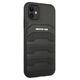 Case IPHONE 11 Mercedes AMG Hardcase Leather Debossed Lines (AMHCN61GSEBK) black 3666339014261