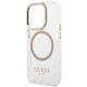 Original Case IPHONE 14 PRO Guess Hard Case Metal Outline Magsafe (GUHMP14LHTRMD) gold 3666339069728