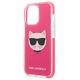 Original Case IPHONE 13 PRO Karl Lagerfeld Hardcase Choupette Head (KLHCP13LTPECPI) pink 3666339048549