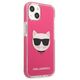 Original Case IPHONE 13 MINI Karl Lagerfeld Hardcase Choupette Head (KLHCP13STPECPI) pink 3666339048525