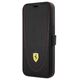 Original Case IPHONE 13 PRO Ferrari Book Leather Curved Line black 3666339025373