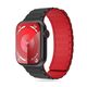 Strap for APPLE WATCH 4 / 5 / 6 / 7 / 8 / 9 / SE / ULTRA 1 / 2 (42 / 44 / 45 / 49 MM) Tech-Protect Iconband Magnetic black & red 5906302309634