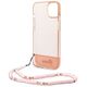 Guess Apple iPhone 14 Plus (6.7) PC/TPU Camera Outline Translucent hátlapvédő tok pink (GUHCP14MHGCOHP) 3666339064297