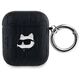 Original Case APPLE AIRPODS Karl Lagerfeld Cover Monogram Choupette Head black 3666339283599