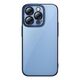 Baseus Glitter Transparent Case and Tempered Glass set for iPhone 14 Pro (blue) 6932172615499