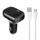 LDNIO Bluetooth C704Q 2USB, USB-C Transmiter FM + MicroUSB cable 5905316142763