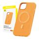 Case APPLE IPHONE 15 PRO Baseus Fauxther Series MagSafe orange 6932172641269