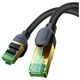 Braided network cable cat.8 Baseus Ethernet RJ45, 40Gbps, 0,5m (black) 6932172646738