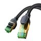 Braided network cable cat.8 Baseus Ethernet RJ45, 40Gbps, 15m (black) 6932172646769