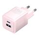 Vention Wall charger, Vention, FEQP0-EU,  USB-C + USB- A,  30W/30W, GaN (pink) 063909  FEQP0-EU έως και 12 άτοκες δόσεις 6922794782235