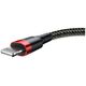 Baseus USB to Lightning Cable, 480Mbps, 2.4A, 1m - Baseus Cafule Special Edition (CALKLF-G91) - Red / Black 6953156283336 έως 12 άτοκες Δόσεις