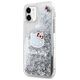 Original Case IPHONE 11 Hello Kitty Hardcase Liquid Glitter Charms Kitty Head (HKHCN61LIKHET) silver 3666339186111