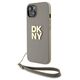 Original Case APPLE IPHONE 15 PLUS DKNY Hardcase Wrist Strap Stock Logo (DKHCP15MPBSWSE) 3666339264888