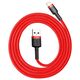 Baseus Cafule USB Lightning cable 2.4A 1m (black + red) 6953156274969