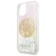 Original Case IPHONE 11 PRO Guess Hard Case Gradient Liquid Glitter Circle Logo (GUHCN58LGIRGP) silver & gold 3700740471586