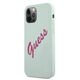 Original Case IPHONE 12 PRO MAX Guess Hardcase Silicone Vintage (GUHCP12LLSVSBF) light blue 3700740495230