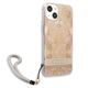 Case IPHONE 13 MINI Guess Hardcase Flower Strap (GUHCP13SHFLSD) gold 3666339040512