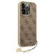 Original Case IPHONE 14 PRO Guess Hardcase 4G Charms Collection brown 3666339094171